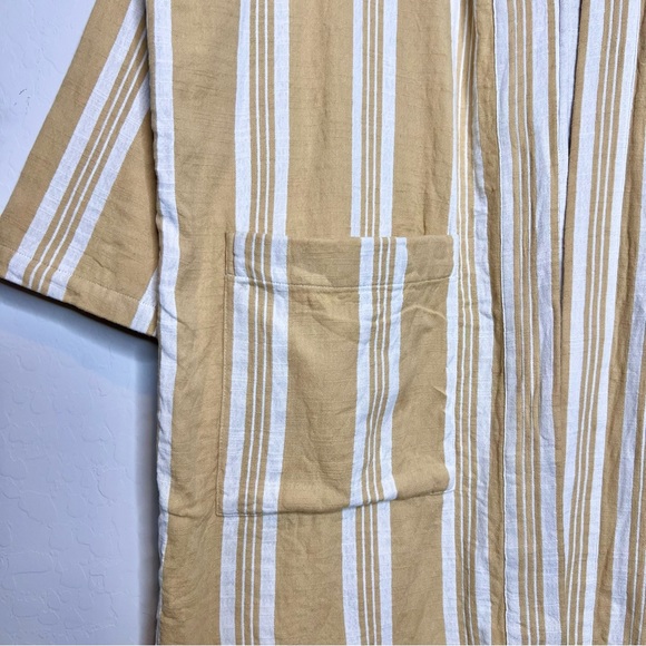 EILEEN FISHER Organic-Cotton Striped Kimono Jacket. Size OS - Picture 9 of 12